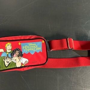 Vintage Disney Red Hunchback of Notre Dame Belt Bag